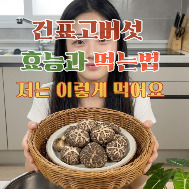  표고버섯 말린 것 이렇게 먹어요 건표고버섯 효능과 활용방법
