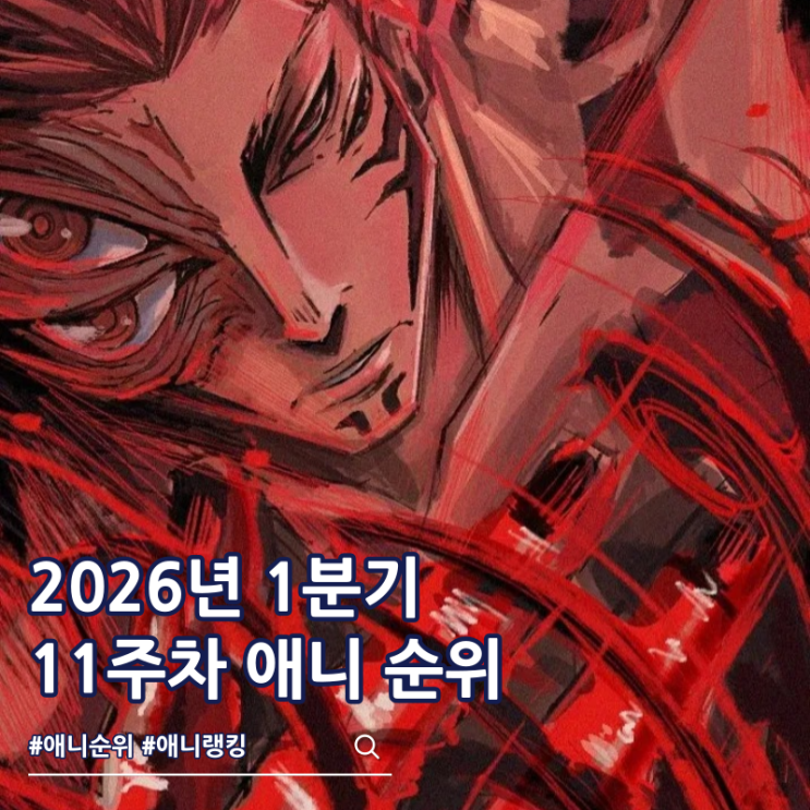  2026년 1분기 애니 11주차 순위