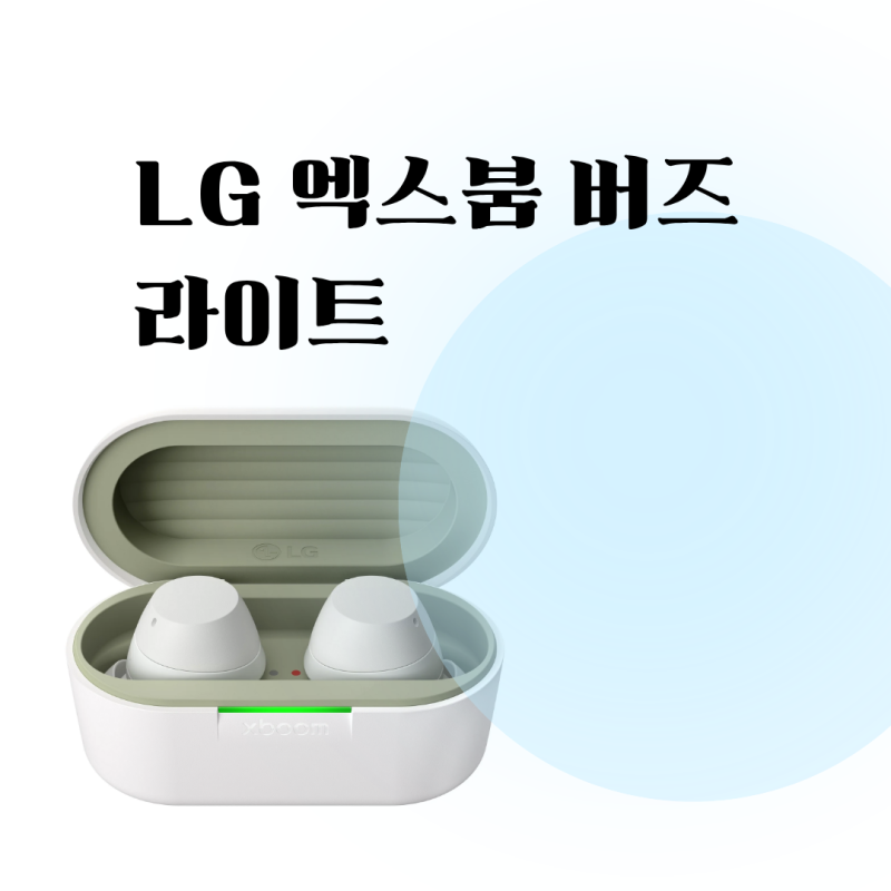 40시간 연속 사용 가능한 LG 엑스붐 버즈 라이트