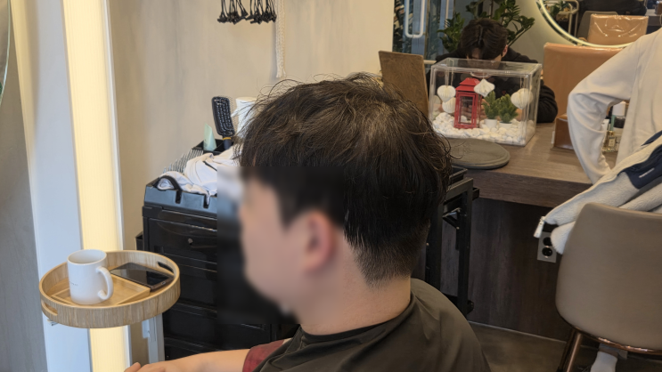  동탄영천동 미용실 샵바오 남자 쉐도우펌 후기 (우빈 디자이너)