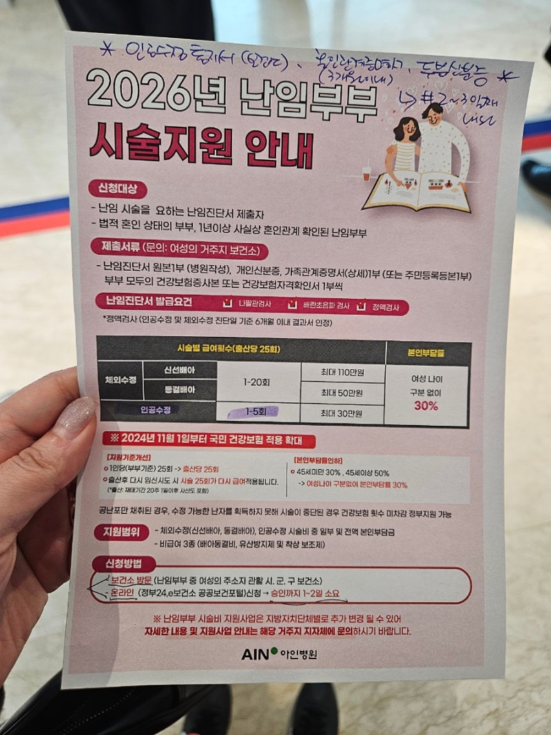 난임지원금 온라인 신청 방법 (법률혼 기준)