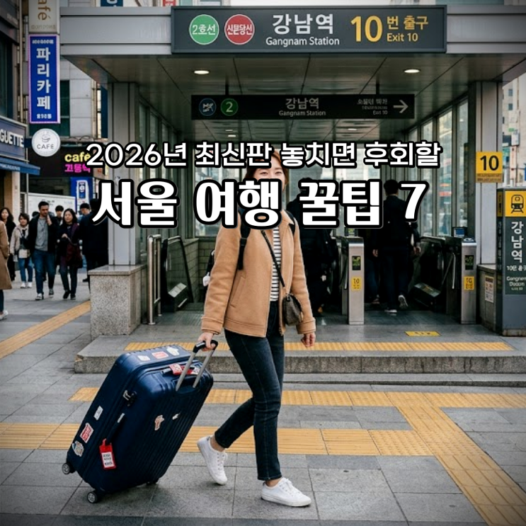  2026 서울 여행 놓치면 후회하는 필수 꿀팁 7 &가성비 풀코스 가이드