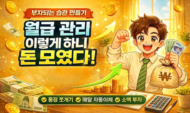  돈 잘 모으는 사람들의 공통점｜월급 관리 이렇게 합니다