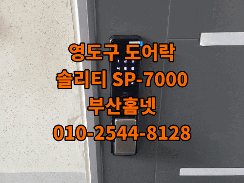  청학동 보성아트빌 빌라 인테리어 공사중 푸쉬풀 도어락 교체 설치 솔리티 무타공 SP-7000 (설명서)