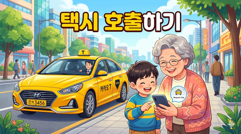 33. 택시 호출, 아주 쉽게 부르는 방법 (카카오 T)