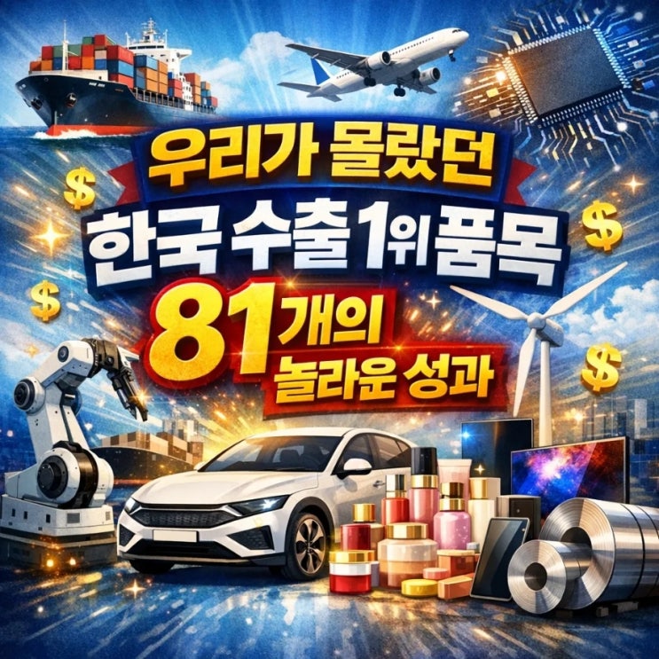  우리가 몰랐던 한국 수출 1위 품목 81개의 놀라운 성과