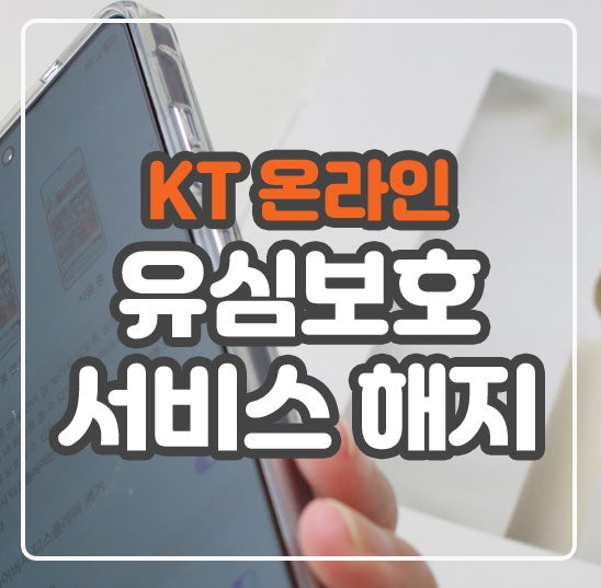 KT 유심보호서비스 온라인 해지 방법 고객센터 전화 없이
