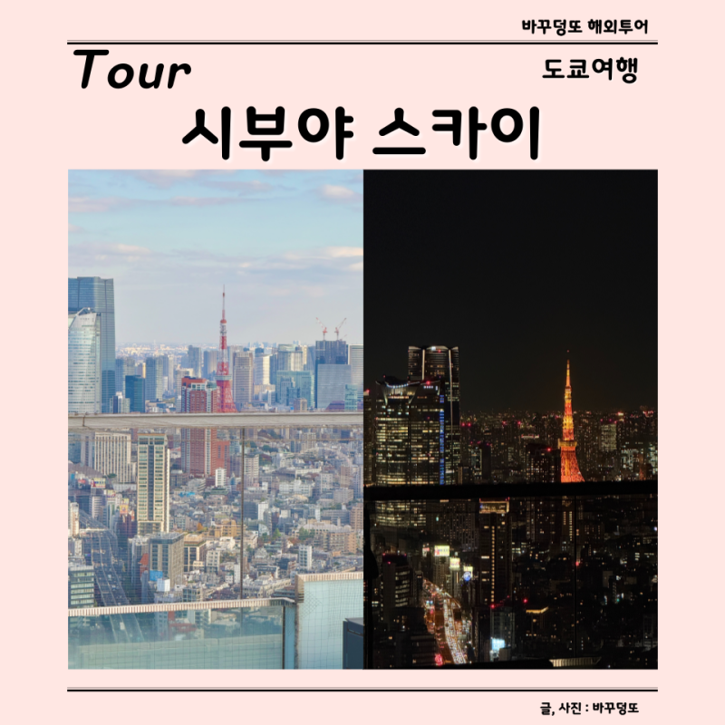 도쿄 여행 필수 코스 시부야 스카이 낮 풍경과 야경 비교 후기, 도쿄 관광지 추천