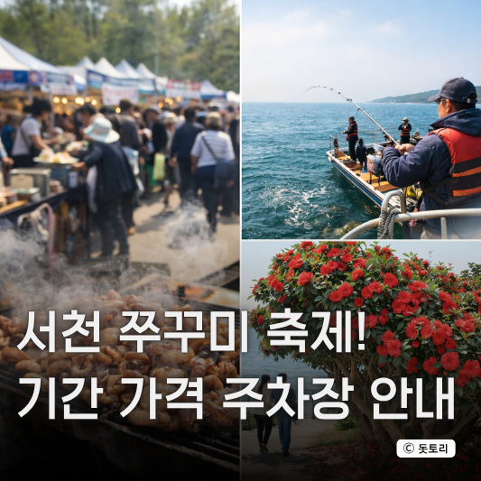  서천 쭈꾸미 축제 알차게 즐기는 법! 기간 가격 주차장 안내 총정리