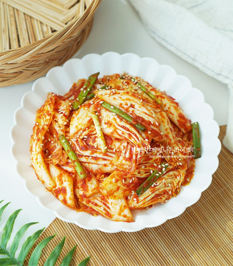 알배기 배추 겉절이 레시피 알배추 겉절이 양념