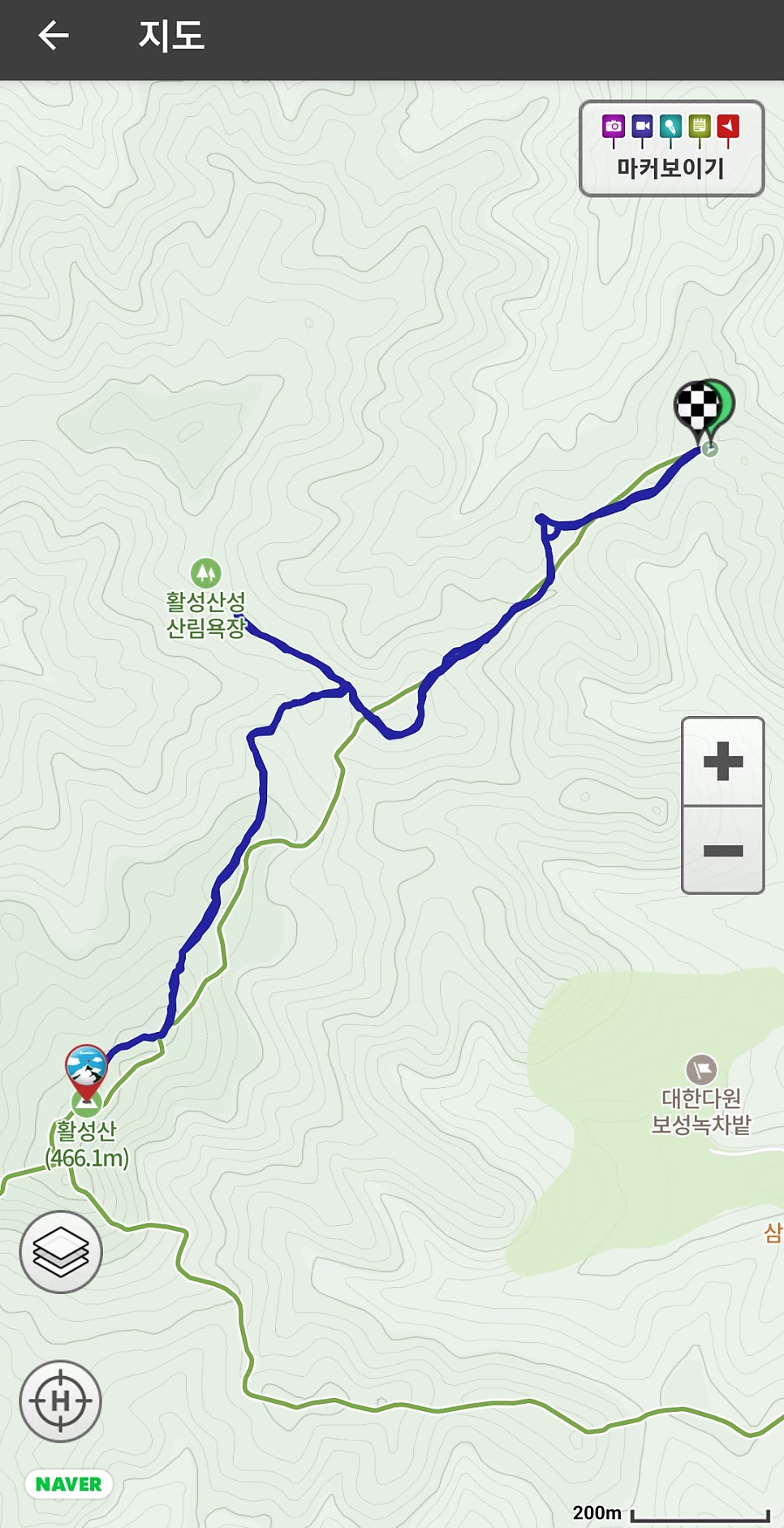 활성산성 편백숲보부상길 부춘길 사진 2