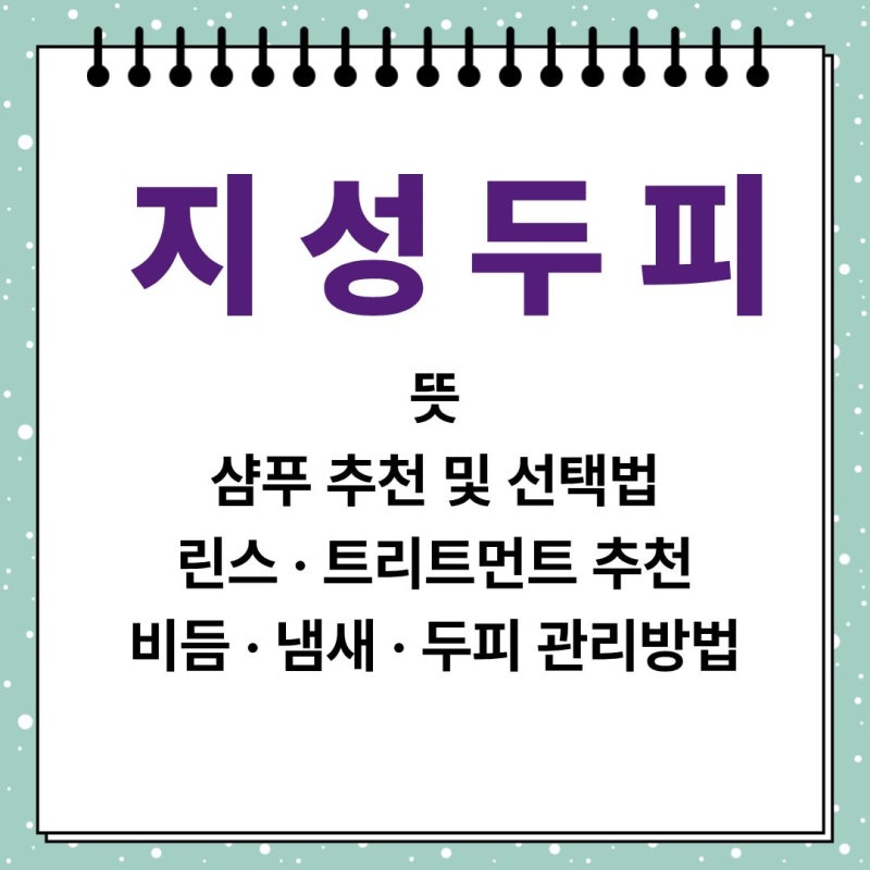 지성두피 뜻과 샴푸 추천, 자신있게 어깨펴자!