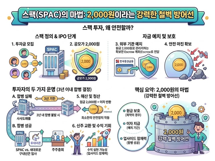  2026년 연 2,000만 원 자동화 수익의 첫걸음 -  '절대 잃지 않는' 스팩(SPAC) 투자법
