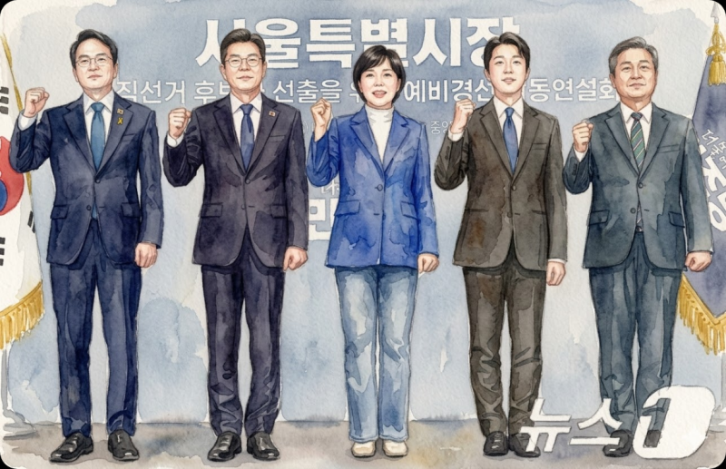 민주당 서울시장 후보 경선 박주민 정원오 전현희 등 5파전 압축