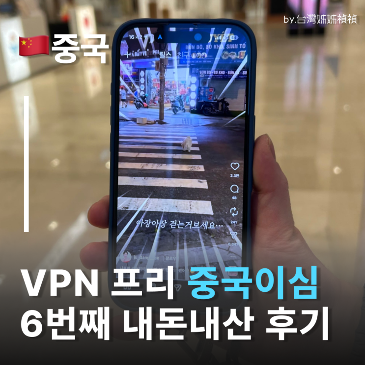  중국eSIM VPN없이 인스타,카톡 잘되는 로밍도깨비 중국이심 무제한 데이터 후기 대련 이심 솔직후기