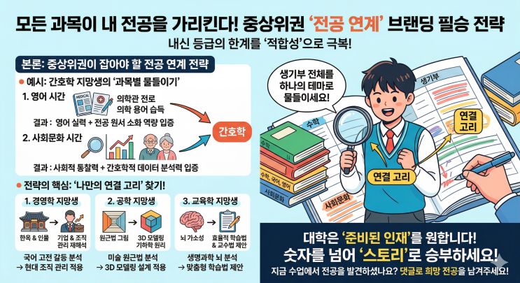  [입시분석] 모든 과목이 내 전공을 가리킨다! 중상위권 합격을 부르는 '전공 연계' 브랜딩