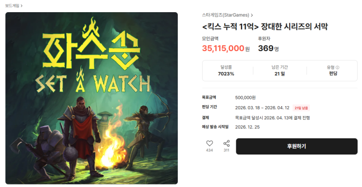  보드게임 파수꾼 살안살?