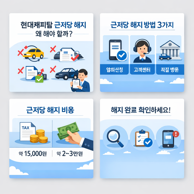 현대캐피탈 근저당 해지 방법 총정리｜비용·절차·셀프 말소까지 한 번에