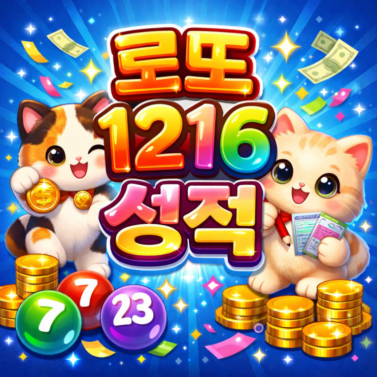  2026 로또 1216회 성적은!?
