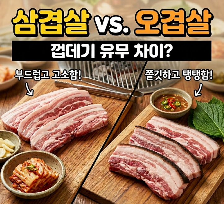 삼겹살 오겹살 차이 알고 먹으면 외식이 더 맛있습니다