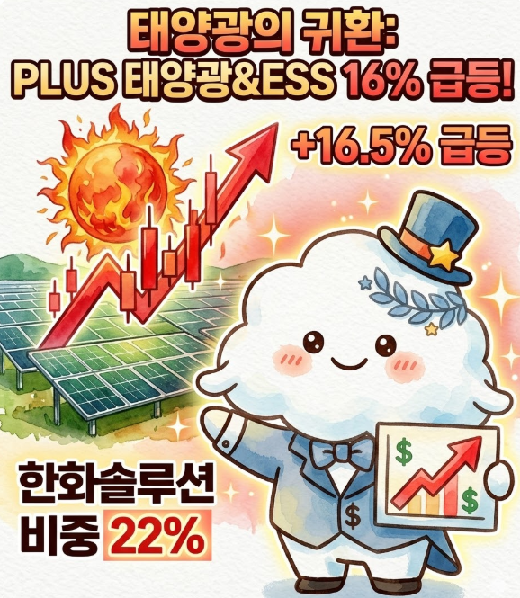  "태양광 끝물이라더니?" PLUS 태양광&ESS ETF 16% 급등시킨 3가지 핵심 변수