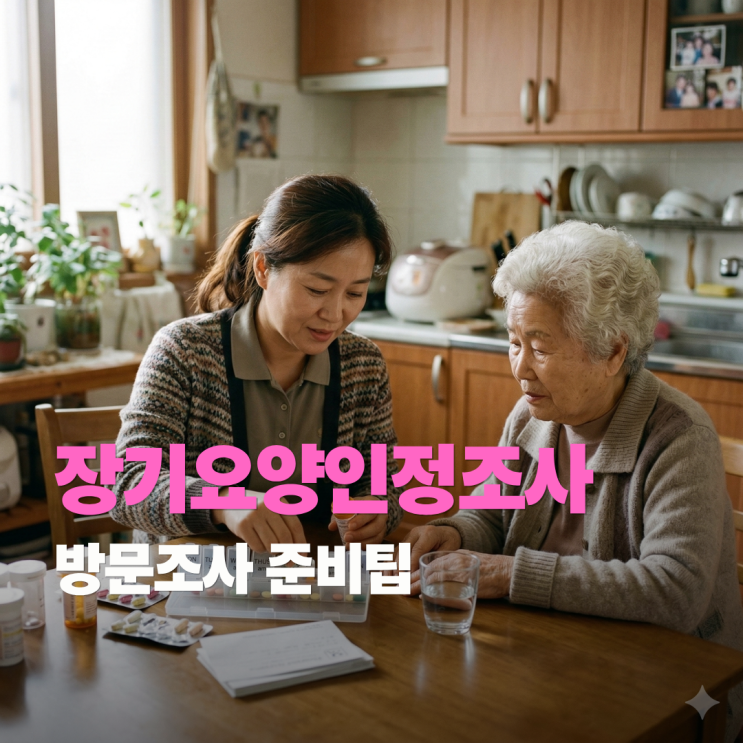  장기요양인정조사표, 방문조사 항목 준비팁