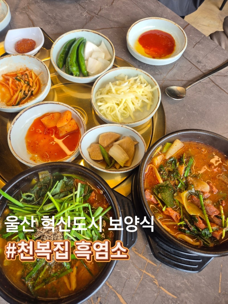 울산 흑염소 맛집 천복집 흑염소 울산혁신점/ 잡내없이 깔끔한 흑염소탕 후기