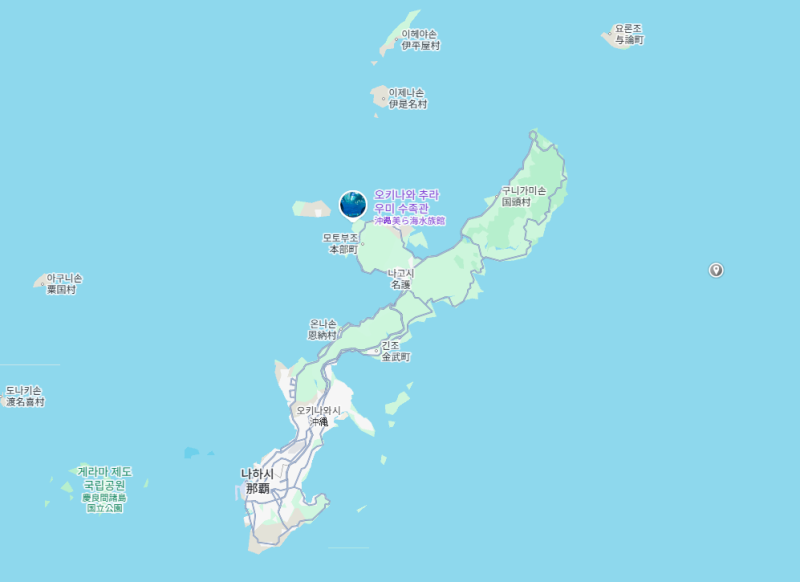 오키나와 지도 위치 일본 여행 자료