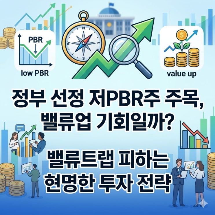  저PBR 주식, 밸류업 기회일까? 밸류트랩 피하는 현명한 투자 전략