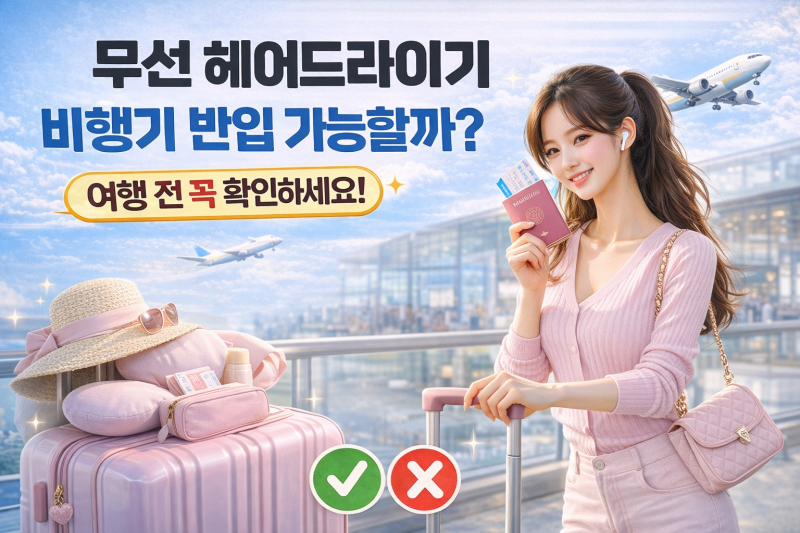 무선 헤어드라이기 기내 반입 가능할까? 여행 전 꼭 확인하세요!