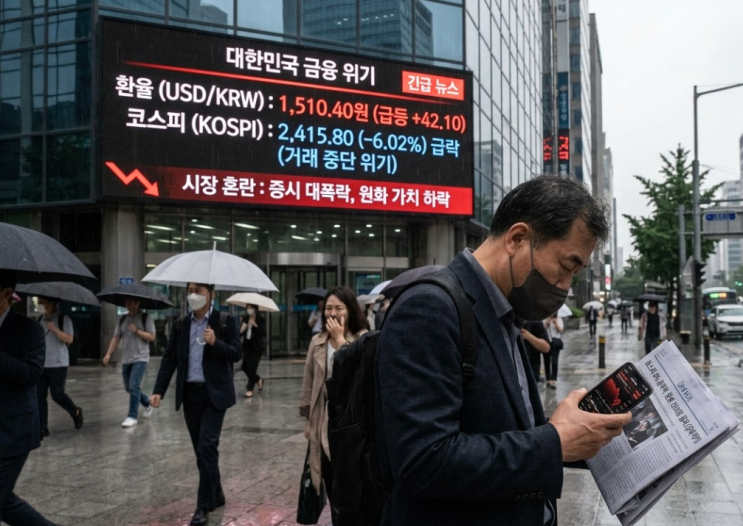  환율 1,510원, 코스피 6.5% 급락.. 한국 경제 괜찮은 거 맞죠?