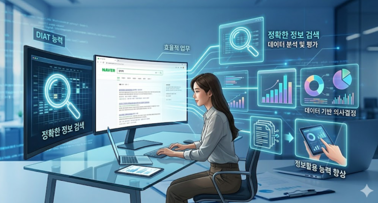  한국정보통신진흥협회(KAIT) 국가공인 디지털정보활용능력(DIAT) 인터넷정보검색 자격증 소개