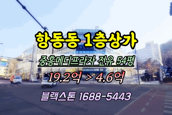  항동동 1층상가 경매 중흥메디프라자 100평 2025타경62270