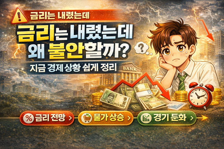  요즘 경제 왜 이렇게 힘들까? 금리·물가·경기 한 번에 정리