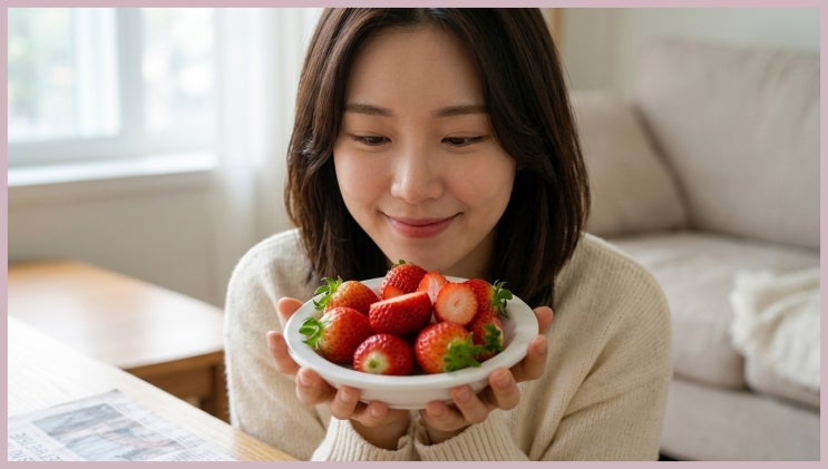  딸기 씻는법 꼭지 먼저 떼면 안 되는 이유? 무르지 않는 보관 꿀팁까지