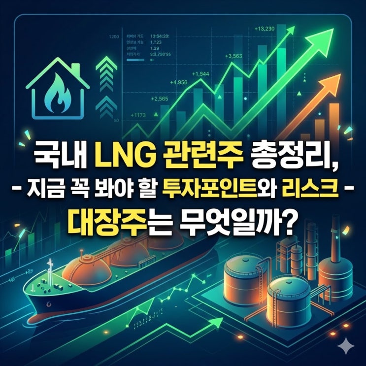  국내 LNG 관련주 총정리, 지금 꼭 봐야 할 투자포인트와 리스크 - 대장주는 무엇일까?