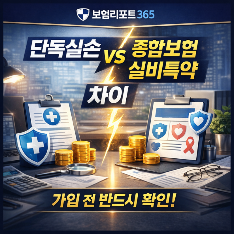 [실손보험] 단독실손 vs 종합보험 실비특약 차이