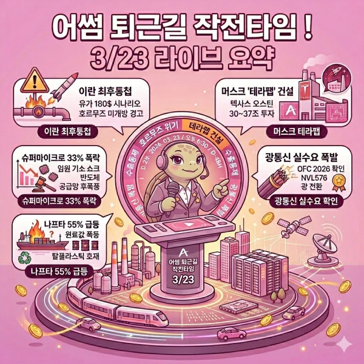 - <b>트럼프</b> 48시간 <b>최후통첩</b>, OFC 2026, 테라팹, 슈퍼마이크로