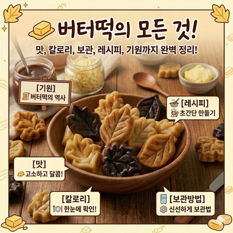  버터떡 무슨 맛? 먹기 전 꼭 읽어야 할 맛 후기, 칼로리, 보관방법, 기원