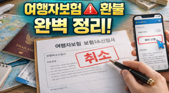 라이나손해보험 여행자보험 취소 해지 환불 방법 총정리