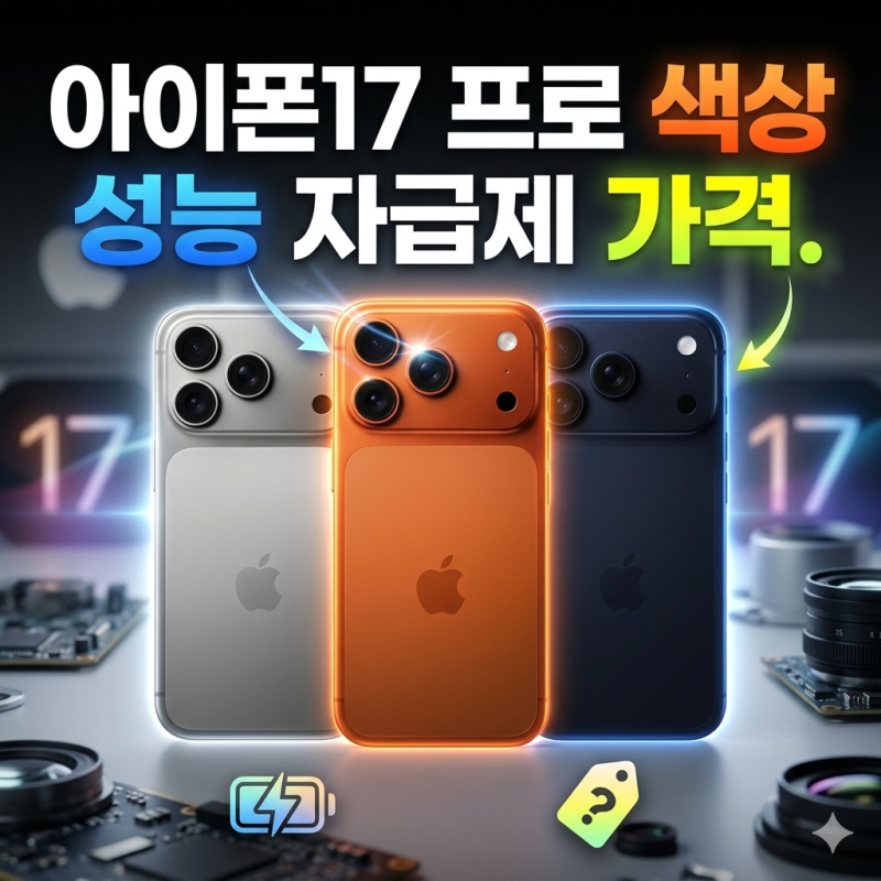 아이폰17 프로 색상 성능 자급제 가격: 지금 사도 될까?