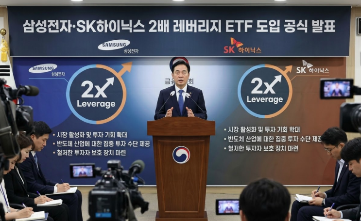  삼성전자, SK하이닉스 2배 ETF 5월 출시 확정, 코스피 날아가나?