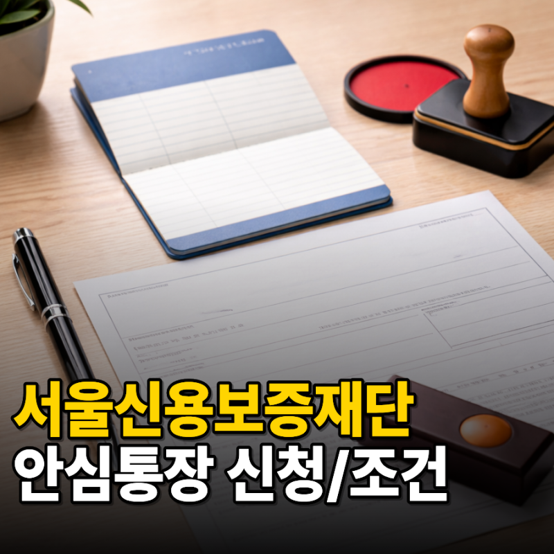 서울신용보증재단 안심통장 신청방법 및 자격 조건 한 번에 정리