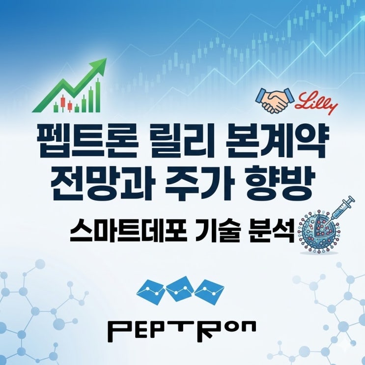  펩트론 릴리 본계약 전망과 주가 향방: 스마트데포 기술 분석