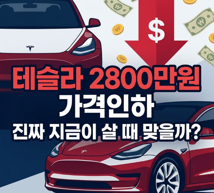  테슬라 2800만원 가격인하, 진짜 지금이 살 때 맞을까?