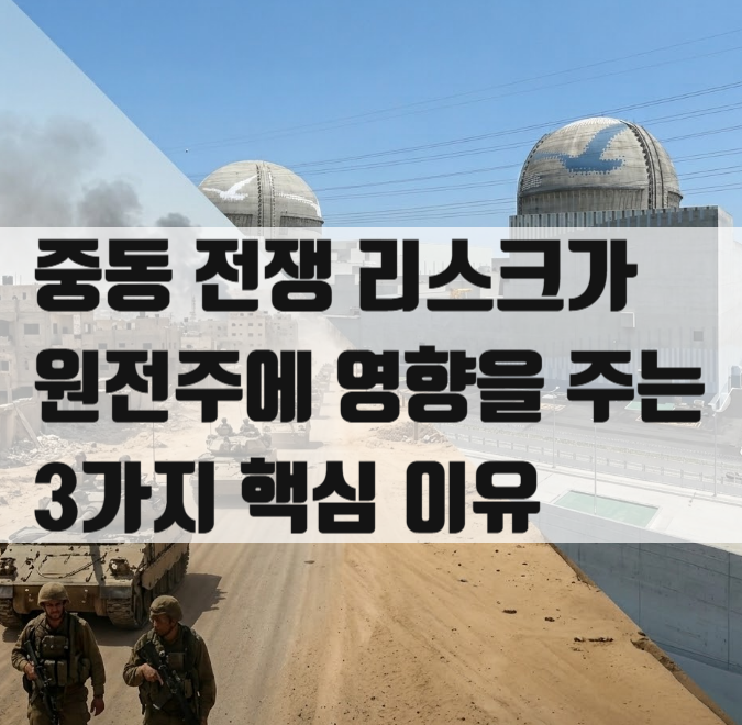  중동 전쟁 리스크가 원전주에 영향을 주는 3가지 핵심 이유
