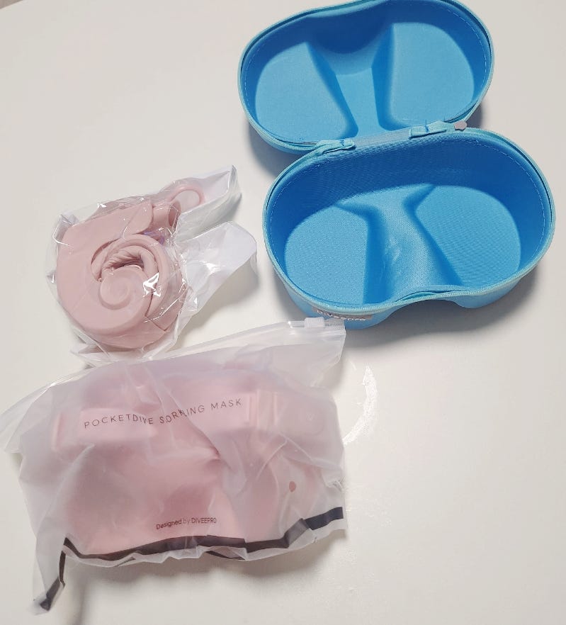 다이비프로 수경 스노쿨링마스크 하나로 끝! 물개 아기 여행 필수템