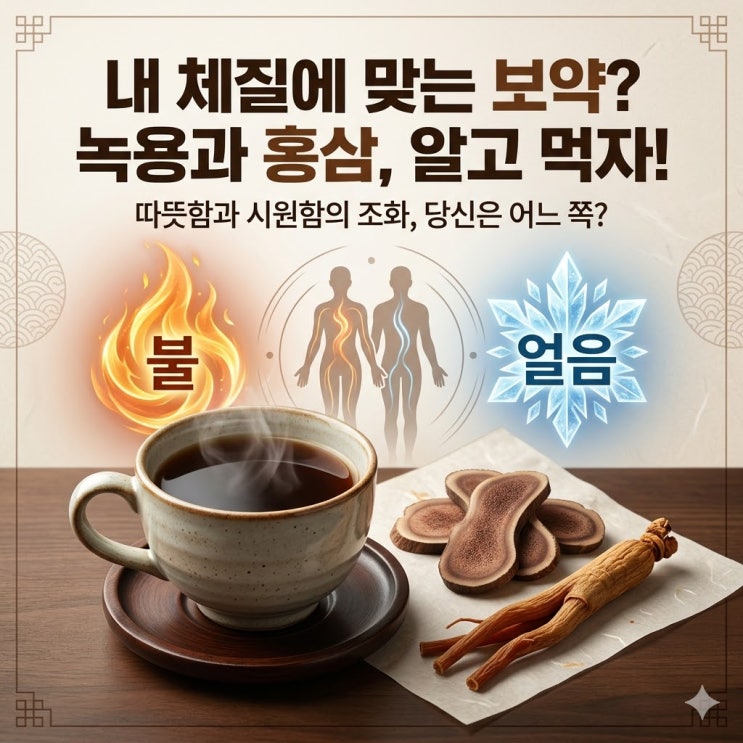  녹용 홍삼 같이 먹으면 안되는 체질, 내 건강을 위해 꼭 알아야 할 부작용 가이드