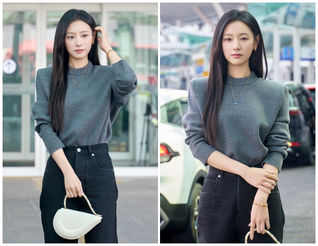  배우 김지원, 밀라노 BVLGARI(불가리) 이벤트 참석차 출국