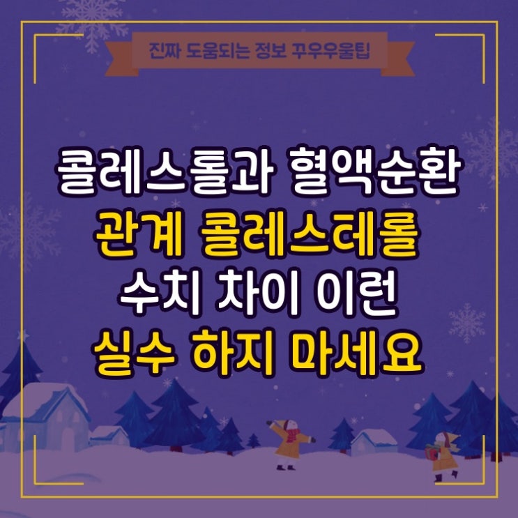  콜레스테롤과 혈액순환 관계 콜레스테롤 수치 LDL HDL 차이 이런 실수 하지 마세요